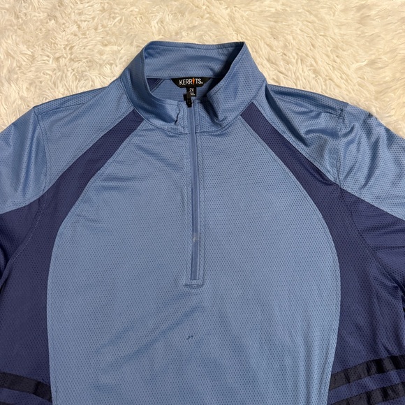 New Women’s Size 2X Blue Kerrits Short Sleeve Horseback Riding Sunshirt - Picture 2 of 5